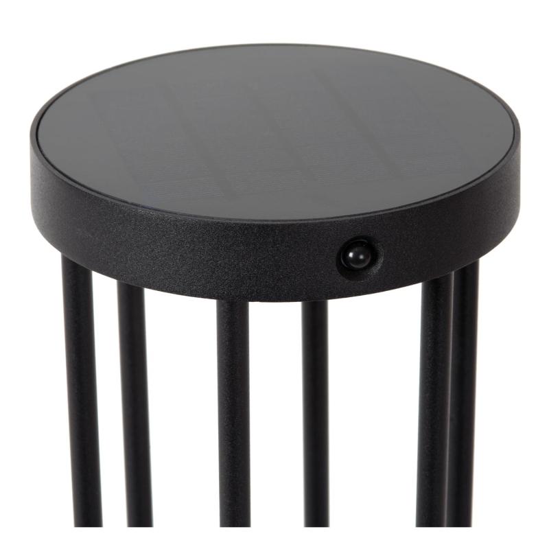 Lucide JACKSON - Stĺpové svietidlo - Ø 16 cm - LED Rozm. - 1x2W 2850K/3150K - IP65 - Senzor deň/noc - Čierny